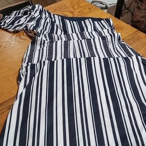 FOXIEDOX Anthropologie Womens Dress XL EXTRA LARGE NEW BLACK WHITE Party Maxi